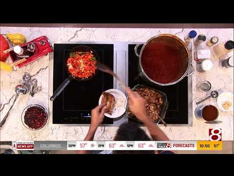 Making chili with leftover rib meat
