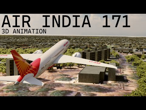 Air India Flight 171 - Crash Animation
