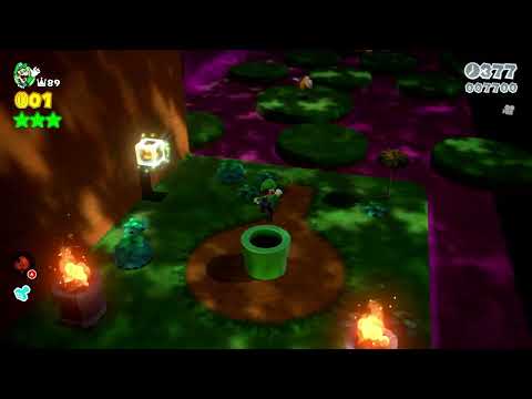 Super Mario 3D World (Switch) 4-2 Itemless Speedrun - Time: 38 (WR)