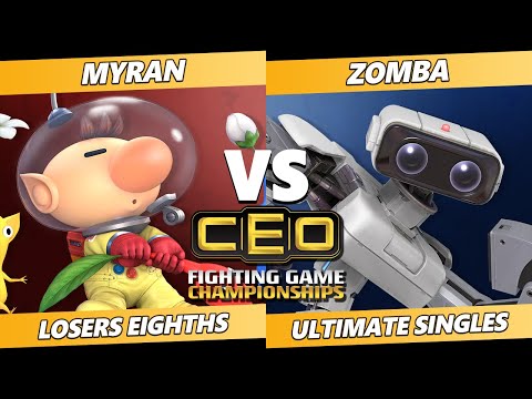 CEO 2021 Top 8 - Myran (Olimar) Vs. Zomba (ROB) SSBU Ultimate Tournament