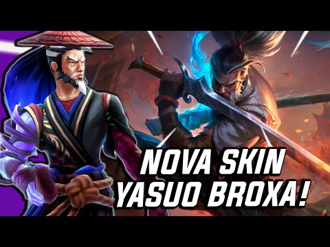 STOMPANDO UMA AKALI E O MANDIOCA COM A NOVA SKIN DO YASUO IDOSO!