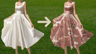 How to Add a Print to Any Dress in Photoshop!