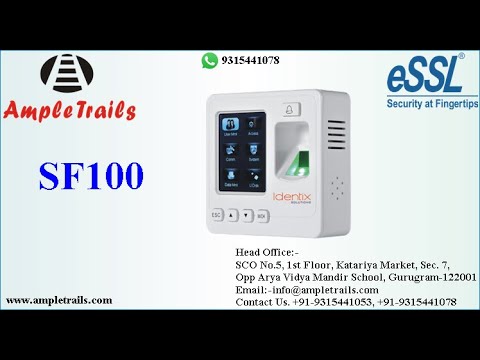 eSSL SF100 with FaceID Black colour  Fingerprint Time Attendance and Access Control System