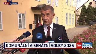 VOLBY 2026: Babiš před novináři popsal své tři volební priority