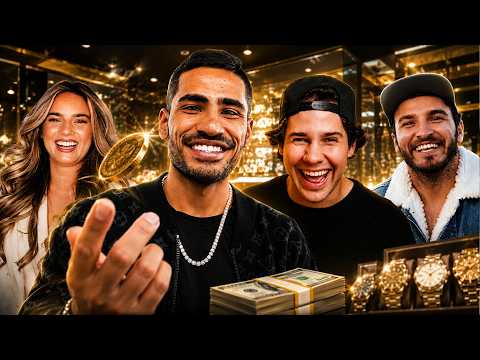 David Dobrik & His Crew Go Watch Shopping At TPT… Then Coin Flip $20K