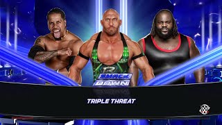 WWE 2K15 Jimmy Uso vs RyBack vs Mark Henry  Triple Threat  Match 2015 (PS4) HD