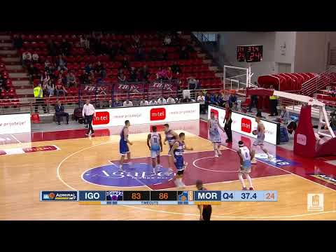 Daron Russell knocks down KEY 3-pointer (Igokea m:tel - Mornar-Barsko zlato, 1.10.2022)