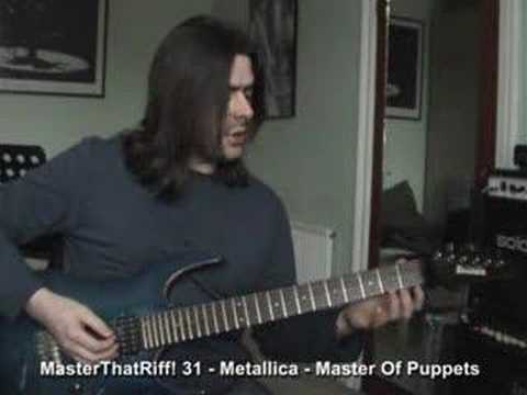 Master Of Puppets by Metallica - Guitar Lesson w/TAB - MasterThatRiff! 31