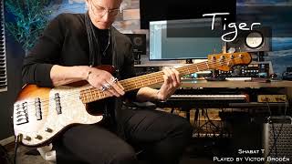 Video thumbnail for Shabat Tiger 5 Bass Demo By Victor Broden hosted by Michael Nielsen. by Shabat Guitars