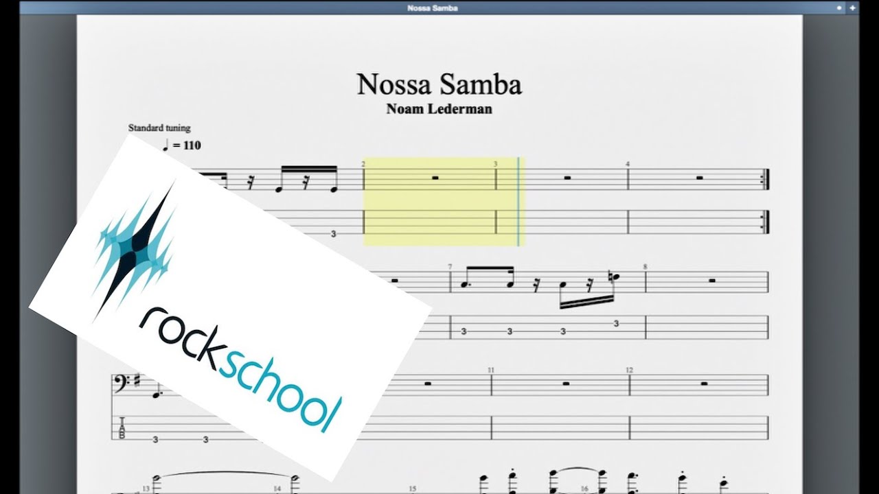 Nossa Samba Rockschool Grade 8 Bass