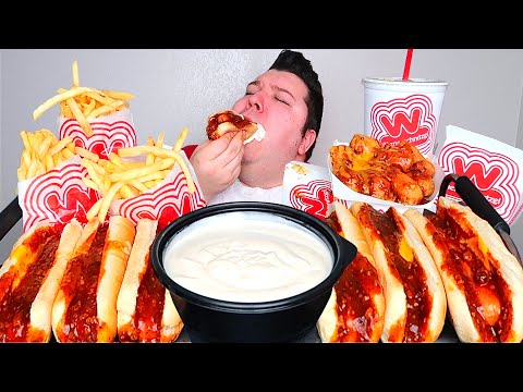 CHEESY CHILI CHEESE DOGS with ALFREDO SAUCE • HUGE...