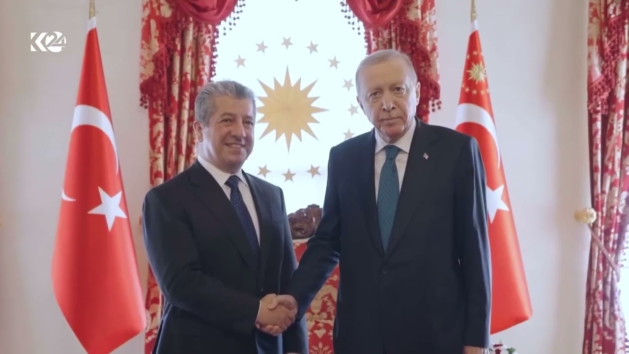 ڤیدیۆ | کۆبوونەوەی نێوان سەرۆکوەزیران مەسرور بارزانی و رەجەب تەیب ئەردۆغان