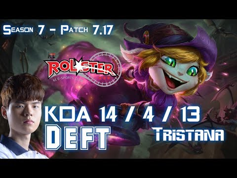 KT Deft TRISTANA vs TWITCH ADC - Patch 7.17 KR Ranked