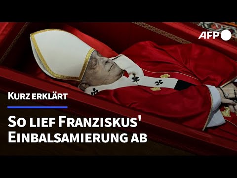 So lief Franziskus' Einbalsamierung ab | AFP