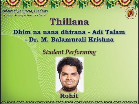 Hindola Raga Vaibhavam - Part - 8 - Thillana - Dhim na nana - Adi - Dr. M. Balamurali Krishna