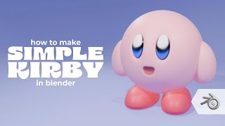 Easy Way to Make 3D Kirby | Blender 4.1 Speed Model