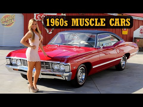 TOP 20 Best 1960s MUSCLE CARS | GoldDaysUSA