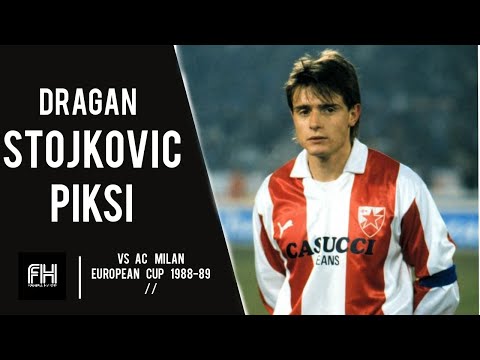 Dragan Stojkovic Piksi ● Skills ● AC Milan 1-1 Crvena Zvezda ● European Champions Cup 1988-89