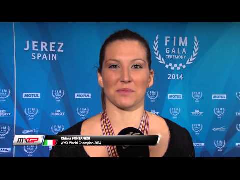 Chiara Fontanesi - catch up with champions - FIM Gala 2014