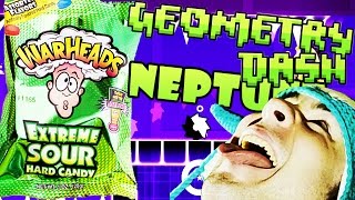 Geometry Dash ~ Neptune v2 Cycles | EXTREME Sour Warhead Challenge!