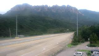 미시령터널 요금소 설악산 울산바위 전경 live webcam
