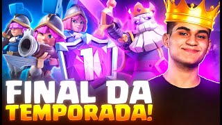 PUSH NO ULTIMO DIA DE TEMPORADA EM BUSCA DO TOPO! + ESPERANDO NET MELHORAR - CLASH ROYALE AO VIVO