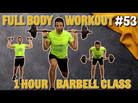Full Body Workout With The Best Sound w/ Dumbbells or Barbell | Let's Move Strength #53