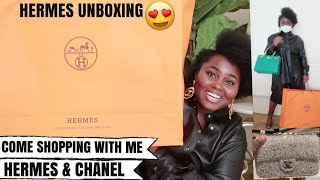 COME SHOPPING WITH ME AT HERMES & CHANEL | GRWM | HERMES UNBOXING | FASHION'S PLAYGROUND