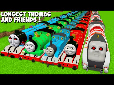 I found LONGEST THOMAS TRAIN and FRIENDS in Minecraft Gameplay Animation