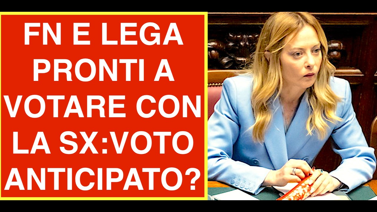 VANNACCI E SALVINI PRONTI A VOTARE CON LE OPPOSIZIONI: AL VOTO ANTICIPATO?