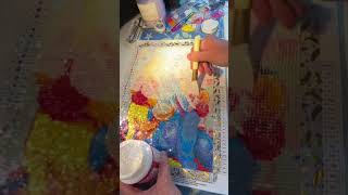 Mod Podge Sparkle to seal #diamondart  #modpodge #diamondpainting