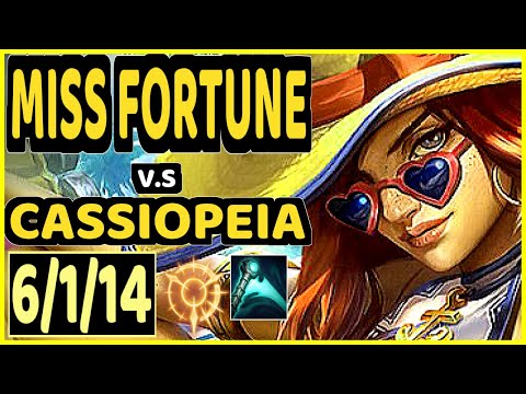 HOLLOW (MISS FORTUNE) vs CASSIOPEIA - 6/1/14 KDA BOTTOM ADC GAMEPLAY - KR Ranked GRANDMASTER