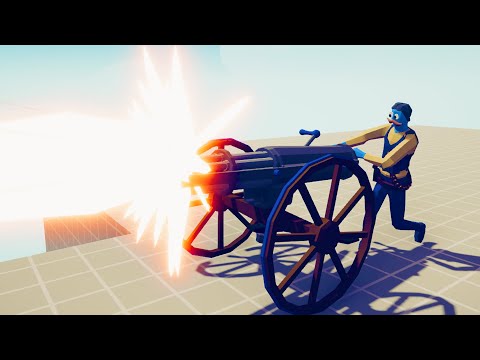 GATLING GUN GOD vs 100x EVERY UNIT AND 10x EVERY GIANT - Totally Accurate Battle Simulator TABS