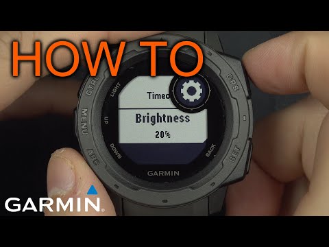 How to edit Garmin Instinct Backlight Settings