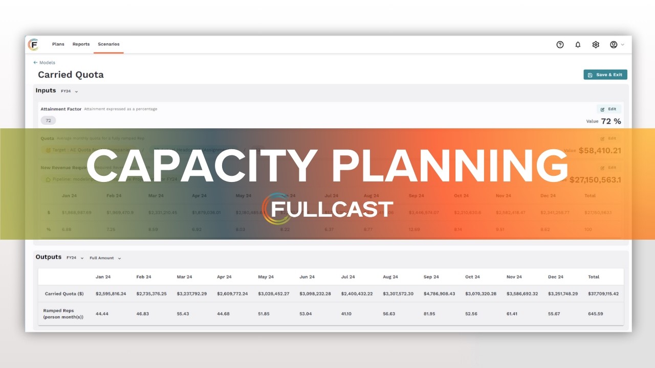 Capacity Planning Software Walkthrough: Fullcast Tutorial