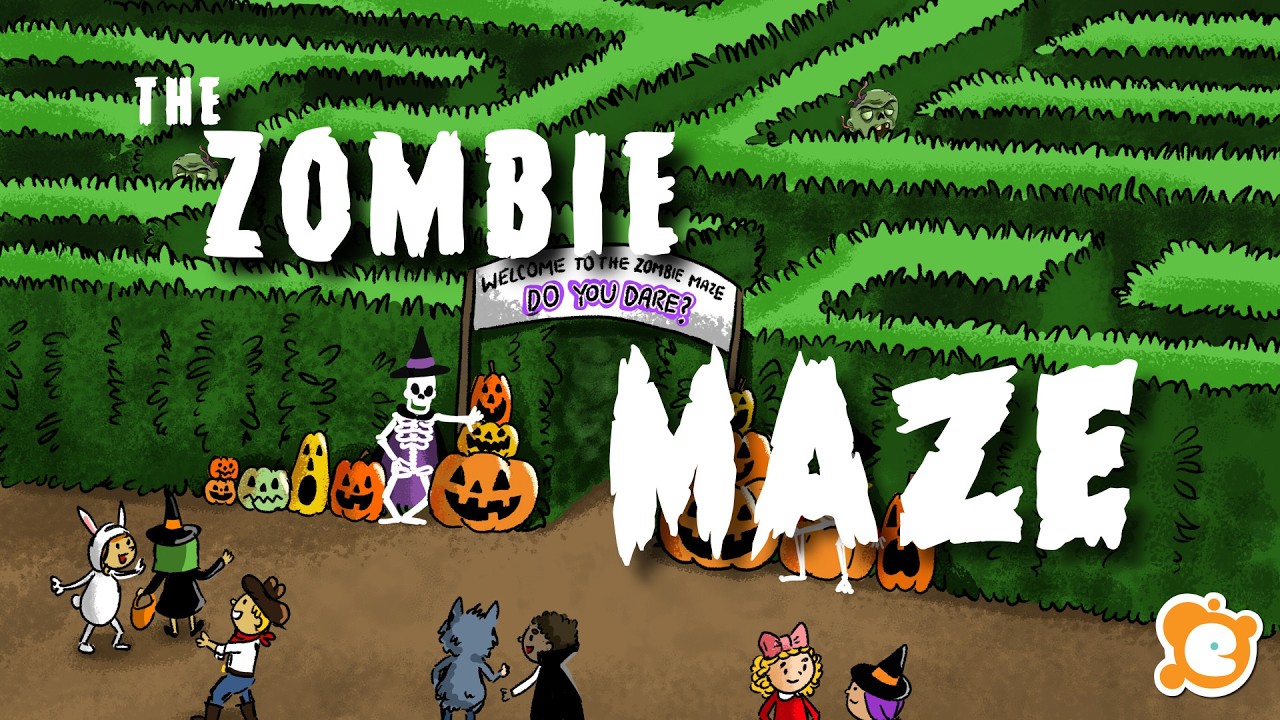 The Zombie Maze | Halloween Story for Kids | 4K Version | by ELF Learning