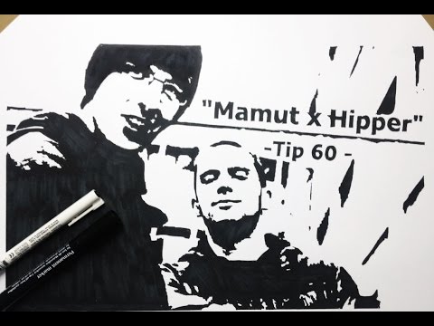 Raper Mamut X Hipper Drawing - Pop Art Croatia