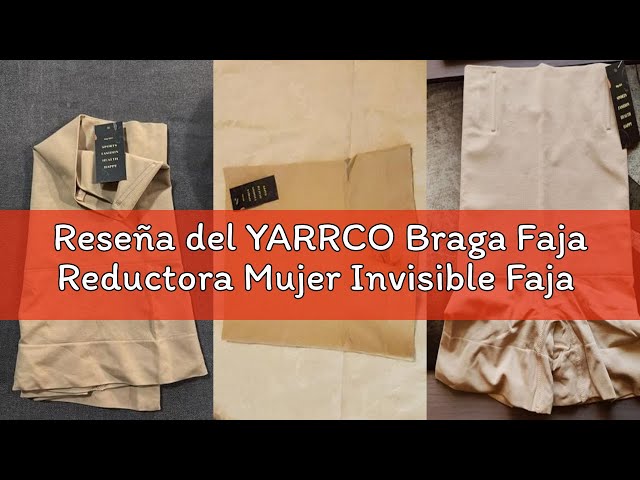 Vídeo relacionado con YARRCO Braga Faja Reductora Mujer Adelgazante Faja Pantalon Braguitas Moldeadoras Abdomen Vientre Plano Cintura Alta Control de Barriga Sin Costuras Shapewear Fajas Shorts (#2 Beige,XL)
