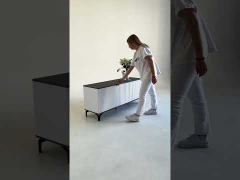 Миниатюра изображения товара Тумба Shtabe Royal ТВ 5041 эко (белый/металл бруклин/черный)