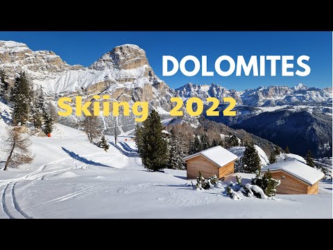 Dolomites skiing, December 2022