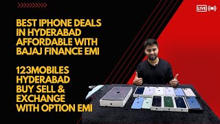 Second hand iphones in Hyderabad || now in bajaj finance EMI || @123mobiles ||Buy sell & Exchange