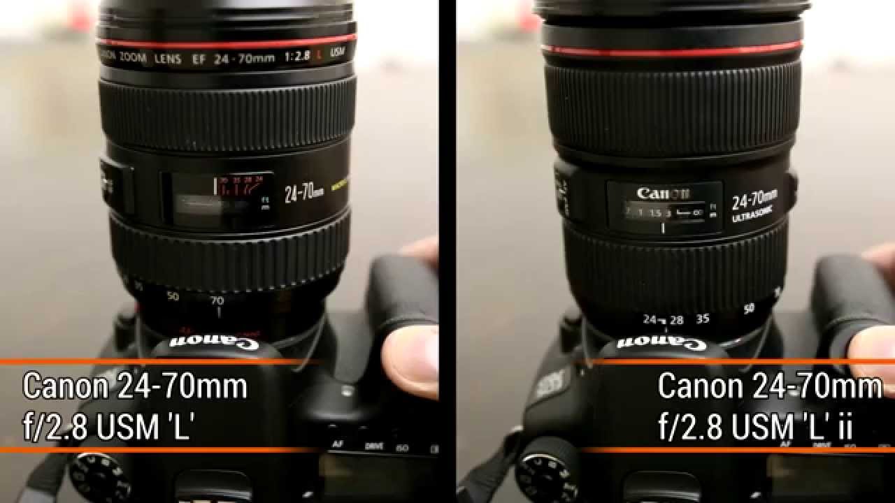 Canons 24-70 MKI and MKII f2.8 head to head comparison