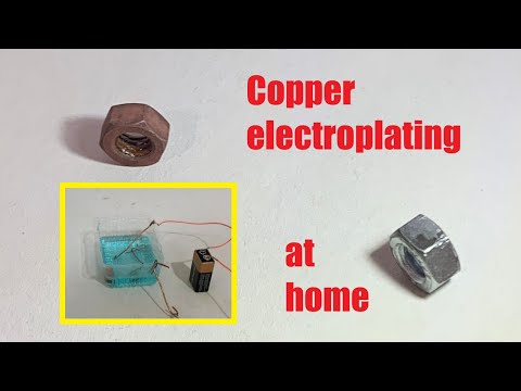 Applying copper electroplating at home