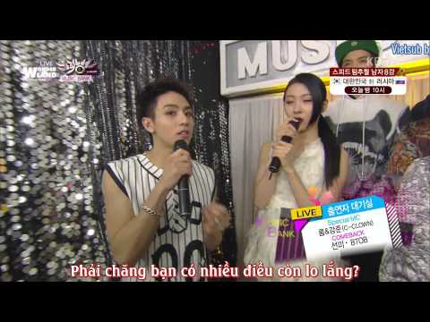 {WLVN Vietsub} 140221 SunMi & BTOB - Waiting Room @ KBS Music Bank