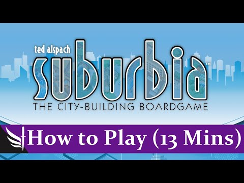 How to play Suburbia Board Game (Second Edition: Suburbia Inc, 5 Star, Solo)