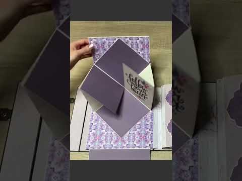 Follow your heart 💜 Pop Up Page #scrapbooking #popupcard