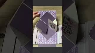 Follow your heart 💜 Pop Up Page #scrapbooking #popupcard