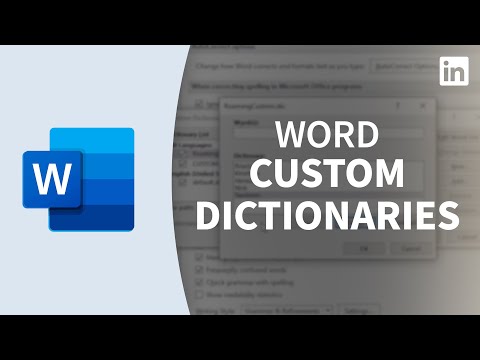 Word教程--自定義詞典 (Word Tutorial - Custom dictionaries)