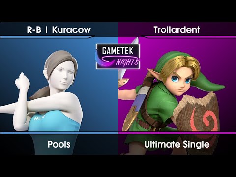 Gametek Night 2023.12 - Kuracow (Wii Fit Trainer) Vs. Trollardent (Young Link) SSBU Ultimate