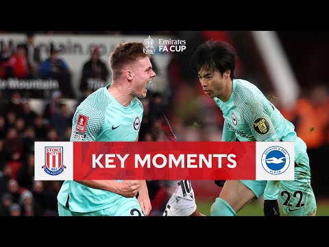 Stoke City v Brighton and Hove Albion | Key Moments | Fifth Round | Emirates FA Cup 2022-23